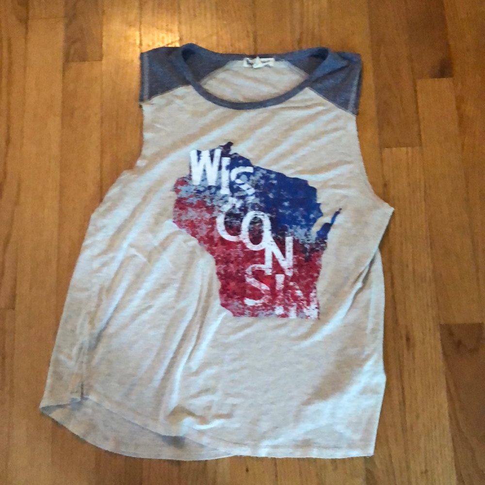 Juniors About A Girl Wisconsin tank top